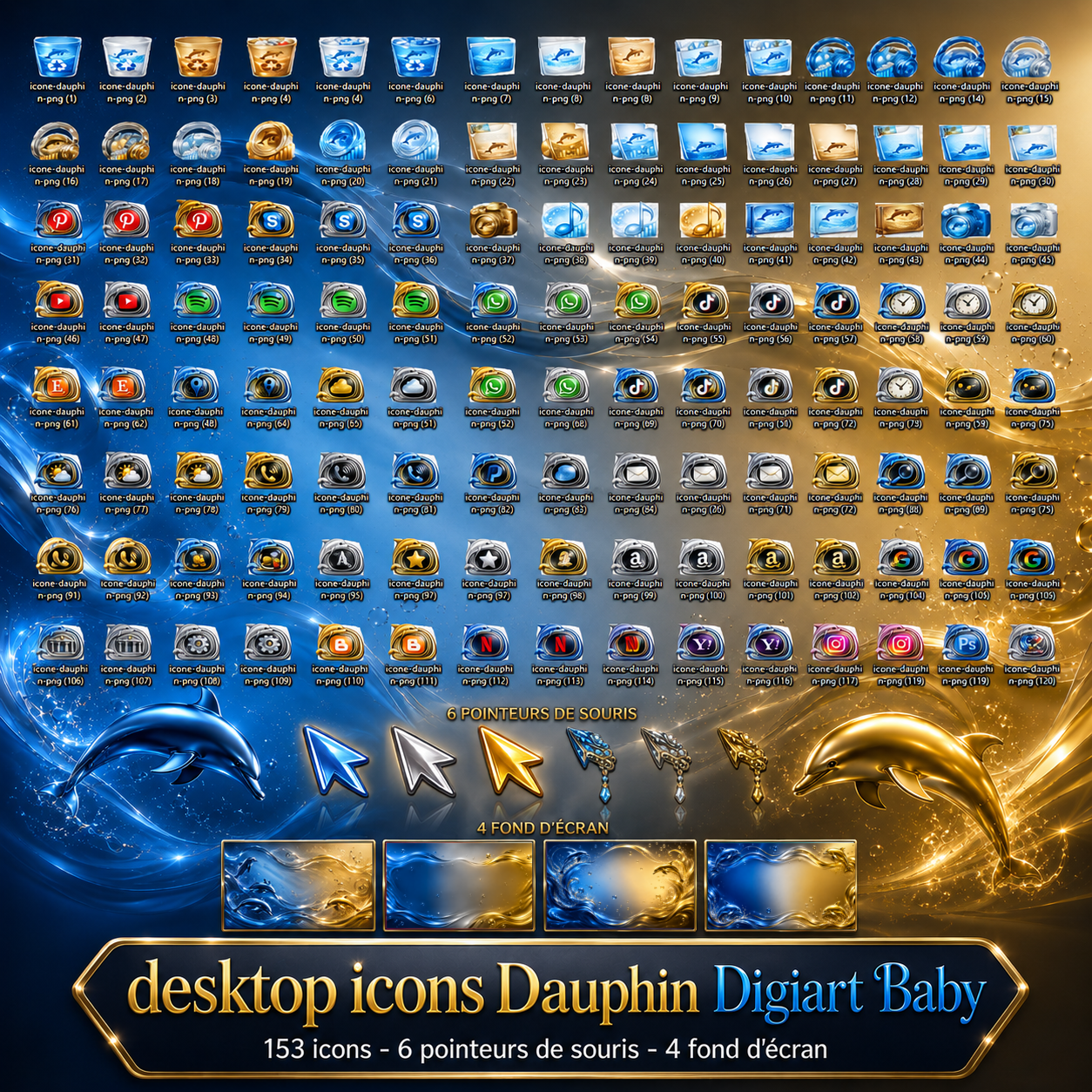 (image for) Desktop icones dauphin